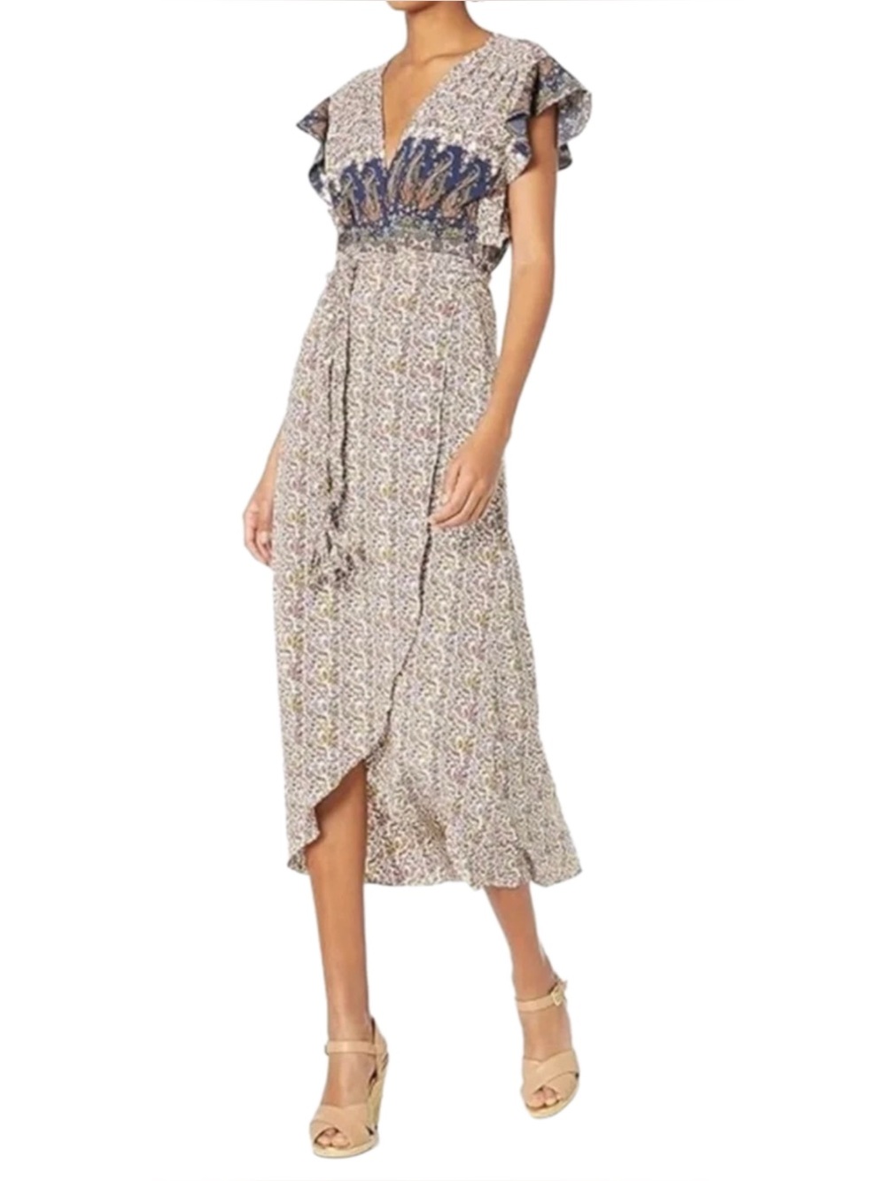 Misa Los Angeles Carolina Wrap Dress